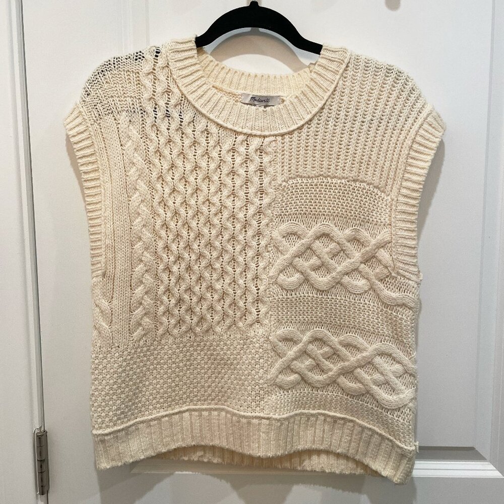 Madewell Patchwork Sweater Vest Size XS